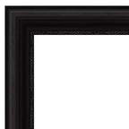 32" x 32" Square Framed Wall Mirror, Black