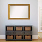 41.75" x 29.75" Framed Rectangle Wall Mirror with Gold Ornate Frame