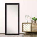 30" x 66" Full Length Floor Leaner Mirror with Black Frame