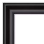 32" x 32" Square Framed Bathroom Wall Mirror - Black
