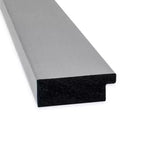 42" x 31" Non-Beveled Brushed Nickel Wall Mirror – Rectangle, Polystyrene Frame, Includes Mounting Hardware