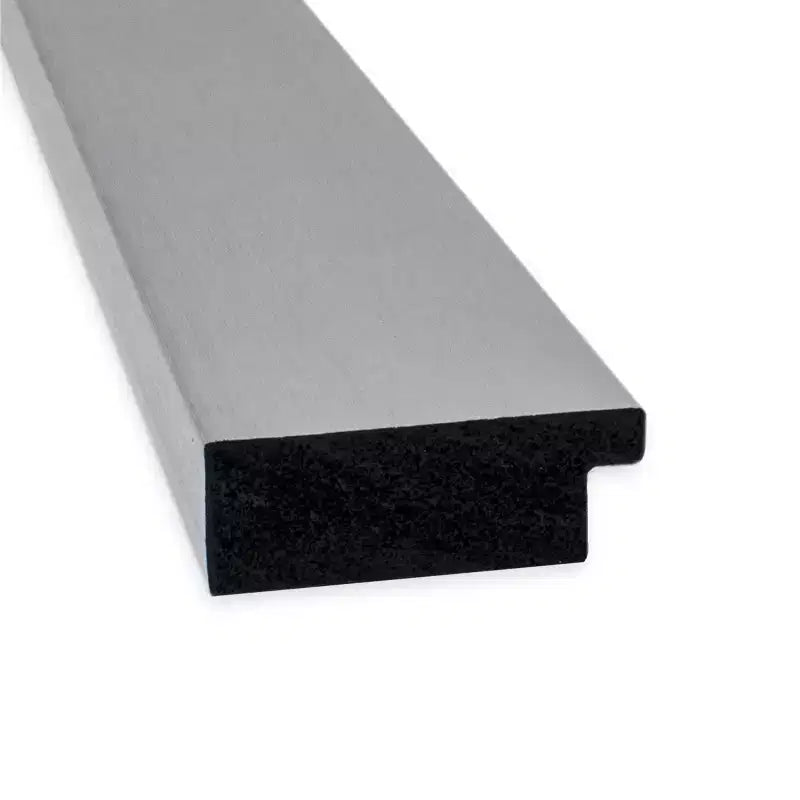 42" x 31" Non-Beveled Brushed Nickel Wall Mirror – Rectangle, Polystyrene Frame, Includes Mounting Hardware