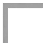 42" x 31" Non-Beveled Brushed Nickel Wall Mirror – Rectangle, Polystyrene Frame, Includes Mounting Hardware
