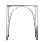 Stevenly Square Glass-Top End Table - Charcoal - SEI