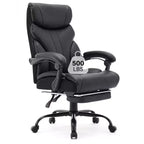 High Back Executive Office Chair with Adjustable Height, Lumbar Support and Flip-Up Arms