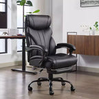 High Back Executive Office Chair with Adjustable Height, Lumbar Support and Flip-Up Arms