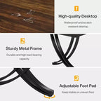 78" Rectangular Industrial Dining Table, Seats 6-8, Heavy-Duty Metal Legs