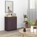 Kitchen Storage Cabinet with Wood Top, Adjustable Shelf and 2 Drawers