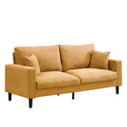 3-Seat Upholstered Sofa with Wooden Frame