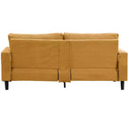3-Seat Upholstered Sofa with Wooden Frame