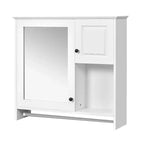 30 in. W x 27 in. H Rectangular MDF Medicine Cabinet with Mirror, Adjustable Shelves and Towel Bar, White