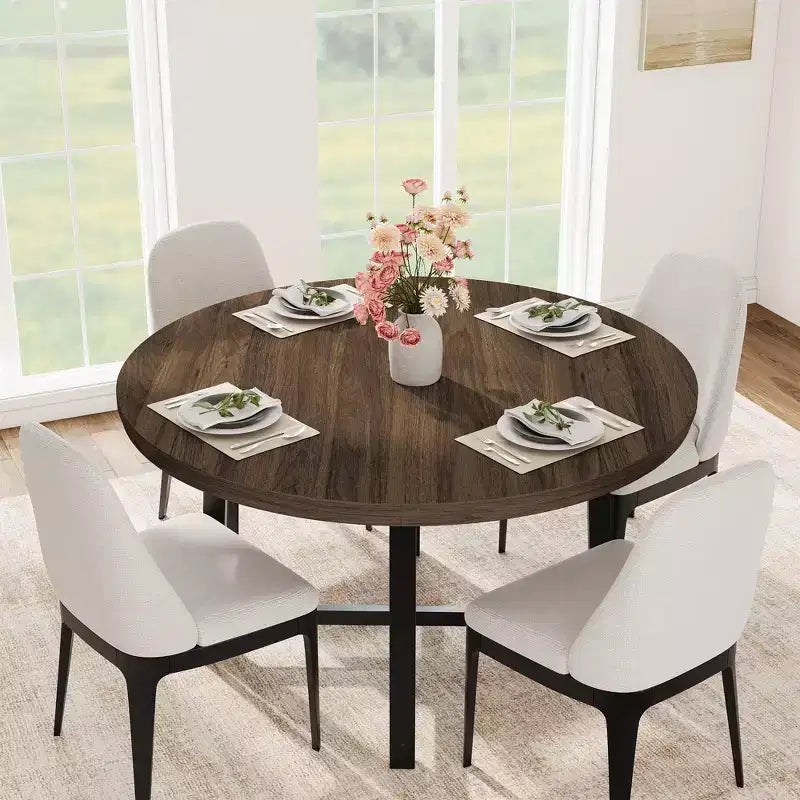 Industrial Style Round Dining Table