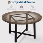 Industrial Style Round Dining Table