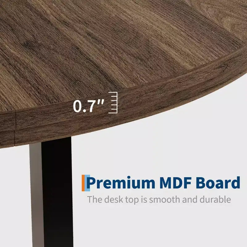Industrial Style Round Dining Table