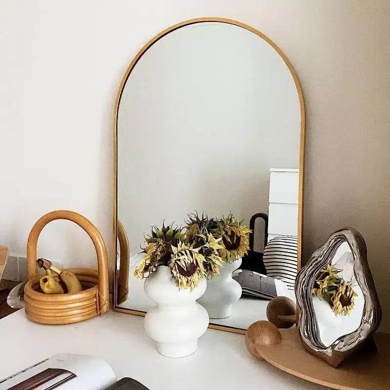 24 x 36 Arched Wall Mirror with Aluminum Alloy Frame