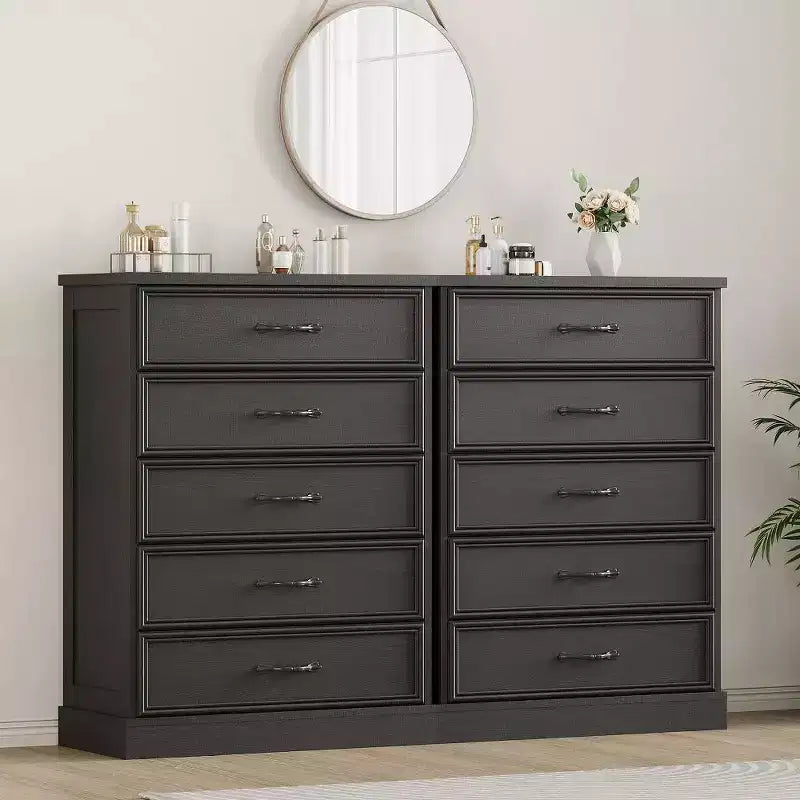 5-Drawer Chest Dresser, 42.7" Tall Storage Cabinet for Bedroom, Living Room and Nursery