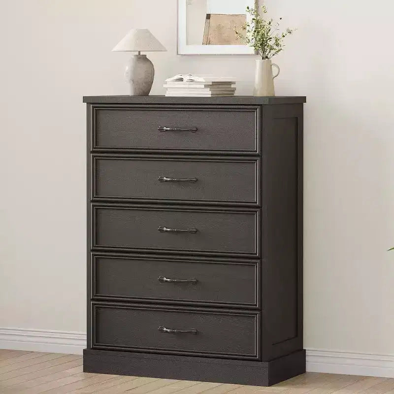 5-Drawer Chest Dresser, 42.7" Tall Storage Cabinet for Bedroom, Living Room and Nursery
