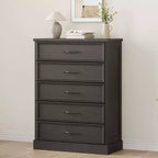 5-Drawer Chest Dresser, 42.7" Tall Storage Cabinet for Bedroom, Living Room and Nursery
