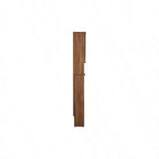 Over-the-Toilet Storage Cabinet with Open Shelf and Slatted Doors