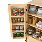72-Inch Kitchen Storage Cabinet with Door Shelves and Adjustable Shelves