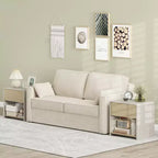 Modern Style Nightstand 2-Tier Bedside Table with Drawer and Open Shelf