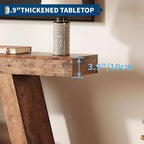 2-Tier Console Table with Open Storage Shelf