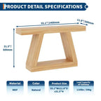 2-Tier Console Table with Open Storage Shelf