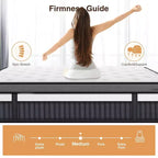 14 Inch Queen Mattress in a Box, Cooling Gel Memory Foam with Pocket Springs, Medium Firm