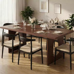 71-Inch Dining Table for 6 to 8 People with Pedestal Legs