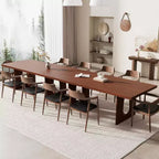 71-Inch Dining Table for 6 to 8 People with Pedestal Legs