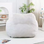 Bean Bag Chair with Memory Foam, Faux Fur Lounge Chair with Armrest for Adults