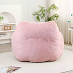 Bean Bag Chair with Memory Foam, Faux Fur Lounge Chair with Armrest for Adults