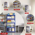5-Tier Boltless Metal Storage Shelf