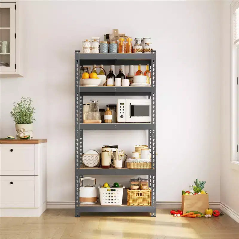 5-Tier Boltless Metal Storage Shelf