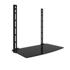 Mount-It TV Wall Mount Shelf Bracket Under TV for Cable Box, DVD Player, Stereo AV Components Shelf, Black