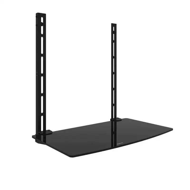 Mount-It TV Wall Mount Shelf Bracket Under TV for Cable Box, DVD Player, Stereo AV Components Shelf, Black