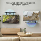 TV Wall Mount Shelf Bracket for Cable Box, DVD Player and AV Components, Black