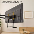 TV Wall Mount Shelf Bracket for Cable Box, DVD Player and AV Components, Black