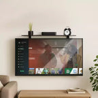 TV Wall Mount Shelf Bracket for Cable Box, DVD Player and AV Components, Black